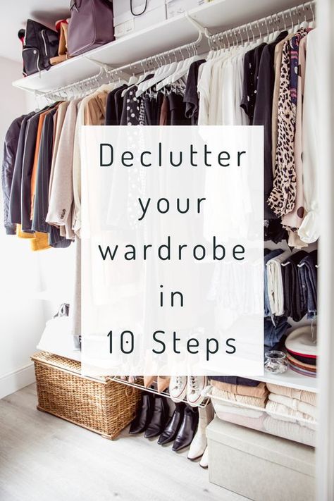 Declutter My Closet, Wardrobe Declutter Checklist, Wardrobe Tidy Ideas, Decluterring And Organize Clothes, How To Organise Your Wardrobe Clothes, How To Declutter Your Wardrobe, Organising Clothes In Wardrobe, Declutter Your Wardrobe, Closet Clean Out Tips