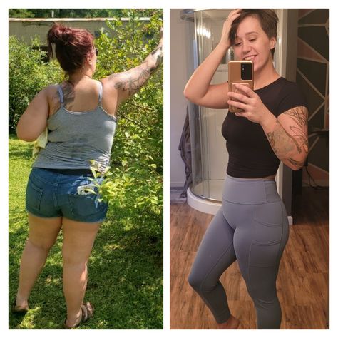 See a photo of what weight loss from 220lbs to 141lbs looks like at 5'5 185 Lbs Woman, 200 Lbs To 150 Lbs Pictures, 220 Lbs Woman, 165 Lbs Woman, 150 Lbs Women, Gym Goals, 140 Lbs, 150 Lbs, Progress Pictures