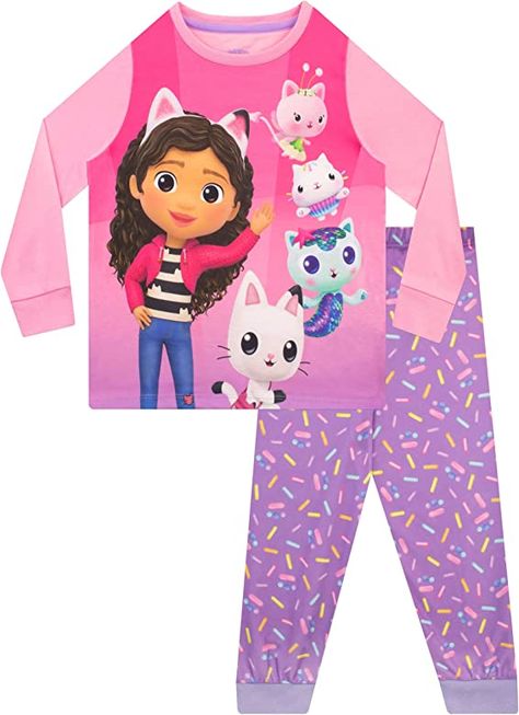 DreamWorks Girls Pyjamas Gabbys Dollhouse Multicolor 5-6 Years : Amazon.co.uk: Clothing Pandy Paws, Kitty Fairy, Disney Doc Mcstuffins, Purple Pajamas, Character Pattern, Cat Pajamas, Pajamas Gift, Doc Mcstuffins, Kid Character