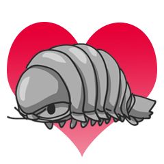 Giant Isopod - Creators' Stickers Sea Isopod, Bathynomus Giganteus, Sea Animals Cute, Pill Bugs, Giant Isopod, Friends Cute, Deep Sea Creatures, Chat Stickers, Hd Wallpaper Iphone