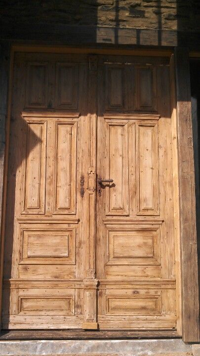 300 year old front door.. Old Front Door, Old Wooden Doors, Front Doors, Wooden Doors, Exterior Design, Old And New, Tall Cabinet Storage, Year Old, Garden Design