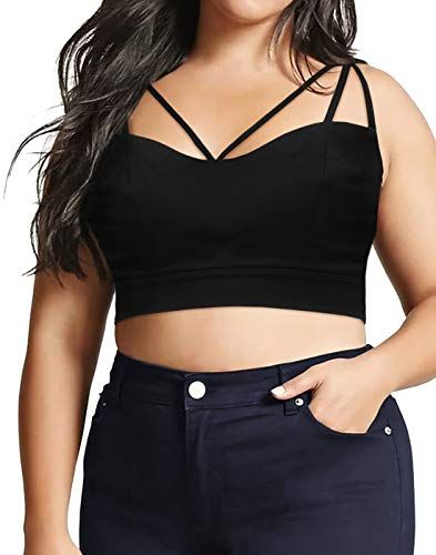 HDE Women's Plus Size Spaghetti Strap Cami Bralette Busti... https://www.amazon.ca/dp/B072BRRH27/ref=cm_sw_r_pi_dp_U_x_7EV3CbZ6XV1M6 Plus Size Teen, Layering Fashion, Crop Tops For Kids, Crop Tops Online, Fall Layering, Strappy Crop Top, Crop Top Casual, Bralette Crop Top, Crop Top Outfits