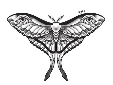 Butterfly With Eyes On Wings Tattoo, Moth Evil Eye Tattoo, Moth With Eyes Drawing, Moth Tattoo Eyes, American Traditional Luna Moth Tattoo, Moth Eye Tattoo, Eye Moth Tattoo, Moth With Eyes Tattoo, Butterfly Eyes Tattoo