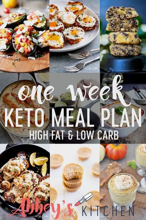 healthy collection of high fat low carb recipes in this one week keto meal plan #keto #mealplan #ketomealplan #healthyfood #recipes #highfat #lowcarb #oneweekmealplan #healthyrecipes Week Keto Meal Plan, 1200 Calorie Diet Meal Plans, Meal Plan Keto, 200 Calorie, High Fat Low Carb Recipes, Healthy Protein Snacks, Low Carb Meal Plan, Low Carb Diets, Ketogenic Diet Meal Plan