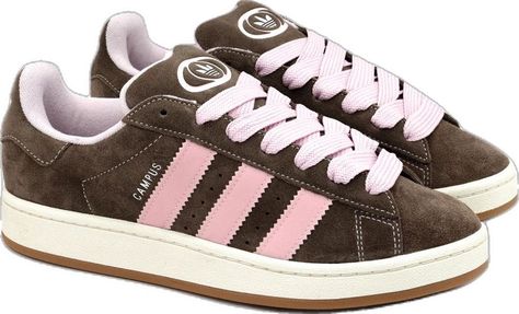 Adidas Campus Brown Pink, Adidas Campus Pink, Adidas Campus Brown, Juliet Carter, Brown Campus, Hype Sneakers, Shoes Png, Pink Campus, Dr Shoes