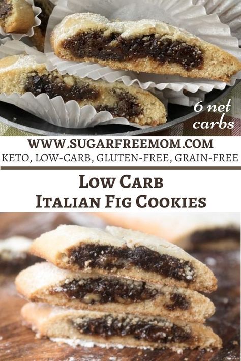 Low Carb Italian Fig Cookies (Cuccidati) Low Carb Italian, Eggnog Pie, Italian Fig Cookies, Fig Cookies, Postre Keto, Low Carb Cheesecake, Thm Desserts, Fig Recipes, Low Carb Sweeteners