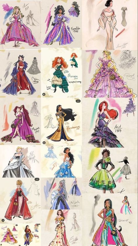 Disney Fashion Sketches, Costume Concept Art, Disney Princess Sketches, Disney Mignon, Entitled People, Arte Pin Up, People Thinking, Disney Princess Anime, Main Character Energy