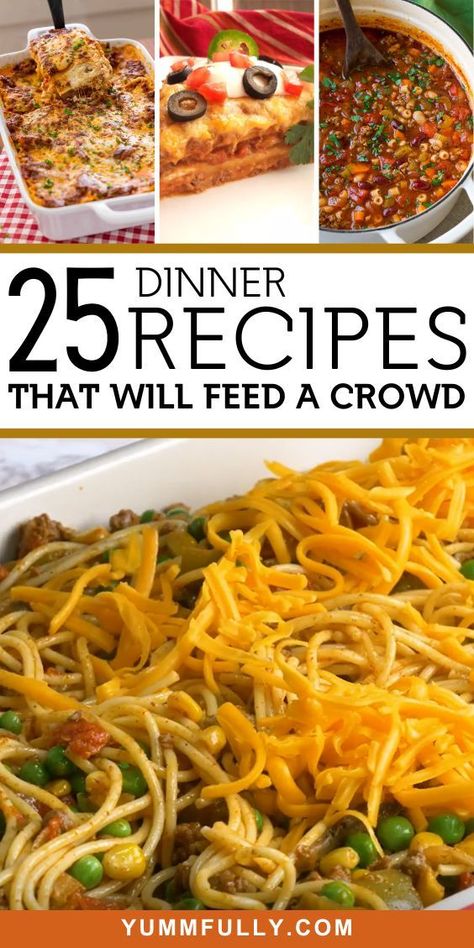 Feeding a Crowd takes center stage, with these Dinner Recipes designed to satisfy a multitude. From hearty casseroles to savory one-pot wonders, these recipes ensure that no one leaves the table hungry, turning every gathering into a feast to remember. Meat To Feed A Crowd, Dinner For Crowd, Bbq Party Food, Mini Meatloaf, Affordable Meals, Potluck Ideas, Large Group Meals, Easy Crockpot Dinners, Large Family Meals