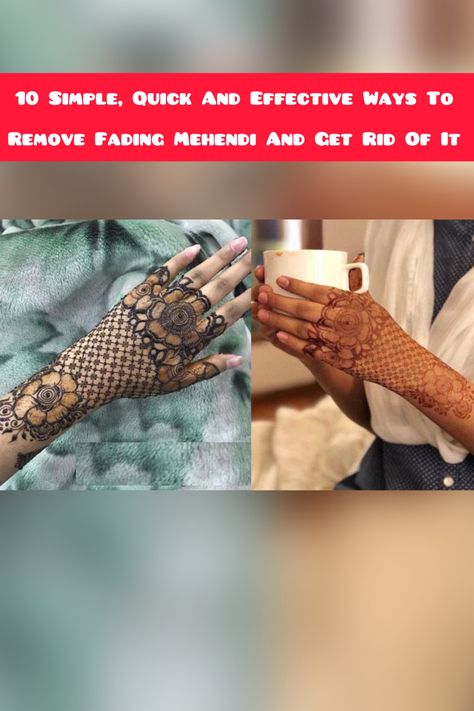 You can now remove your faded mehendi with these simple and effective tips and get rid of it at your wish. #mehendi #mehendidesigns #mehndidesign #mehndiart #mehndigoals #bollywood #bollywoodshaadis How To Remove Mehendi, How To Remove Mehendi From Hands, Karva Chauth, Mehndi Art, Mehendi Designs, Henna Tattoo, Mehndi Designs, Henna, How To Apply