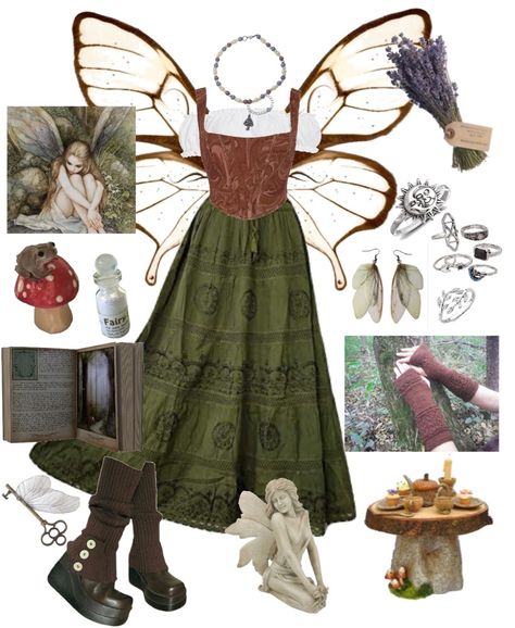 Enchanted Forest Outfit Ideas Casual, Elf Core Outfit, Forest Elf Outfit, Fairy Ren Faire Costume, Nature Fairy Outfit, Forest Fairy Outfit, Fairy Outfit Ideas, Fluttershy Cosplay, Forest Fairy Costume