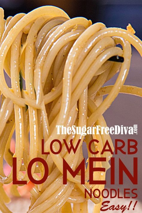 Easy Low Carb Lo Mein #lowcarb #noodles #easy #homemade #diy #recipe Low Carb Lo Mein, No Carb Pasta, Low Carb Pasta Recipes, Keto Chinese, Keto Noodles, Low Carb Noodles, Lo Mein Noodles, Lo Mein Recipes, Low Carbohydrate Recipes