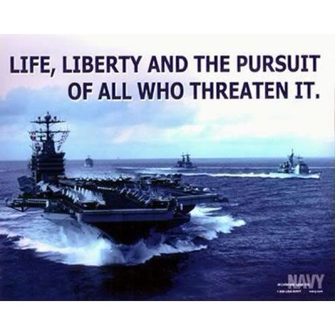 Life, Liberty, and the pursuit of all who threaten it Navy Quotes, Joining The Navy, Go Navy, Navy Life, Navy Chief, Us Navy Ships, Navy Mom, Navy Sailor, Navy Wallpaper