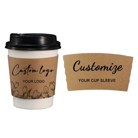 PRICES MAY VARY. Fit for 12 oz -20 oz Cups: Coffee sleeves are Perfect for 10, 12, 16 and 20oz cups, most cups will work with these cup sleeves. High Quality: Coffee Cups sleeves are made of sturdy Brown Paper Material and very sturdy and tight where it connects, making it hard to disconnect. The Coffee Cup Sleeve are crafted and designed for your convenience, making it possible to take your favorite hot or cold beverage with you wherever you go and keeping yourself as well as your drink safe. T Coffee Cup Sleeve Design, Disposable Coffee Cup Holder, Custom Coffee Cups Paper, To Go Coffee Cups Reusable, Coffee Cup Disposable, Custom Disposable Coffee Cups, Lover Wedding, Disposable Coffee Cups, Cowboy Coffee