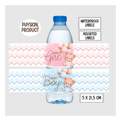 Water bottle labels birthday