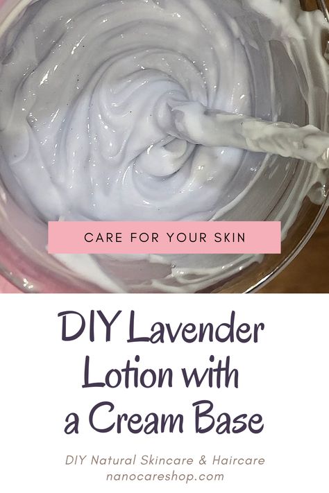 Are you tired of using lotions that just don't seem to work for you? It's time to try something new - and it's easier than you think! This guide, DIY lavender lotion with a cream base, will show you in simple terms how to make a lotion that's perfect for your skin. Making your own lavender lotion is a fun and rewarding experience. Not only will you be able to control the ingredients that go into your lotion, but you'll also be able to enjoy the soothing benefits of lavender essential oil. Hand Lotion Recipe, Diy Body Cream, Benefits Of Lavender Essential Oil, Diy Body Lotion, Homemade Lotion Recipe, Homemade Body Lotion, Diy Lotions, Benefits Of Lavender, Lavender Body Lotion