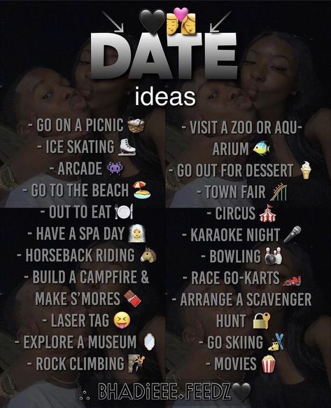 Things To Get With Your Boyfriend, How To Win Him Over Tips, Cute Things To Do On A Date, Fun Things To Do With Your Boyfriend Date Nights, Cute Stuff To Do With Your Boyfriend, How To Make Her Go Crazy For You, Things To Fo With Boyfriend, Date Night Ideas Black Couples, Crazy Things To Do With Your Boyfriend