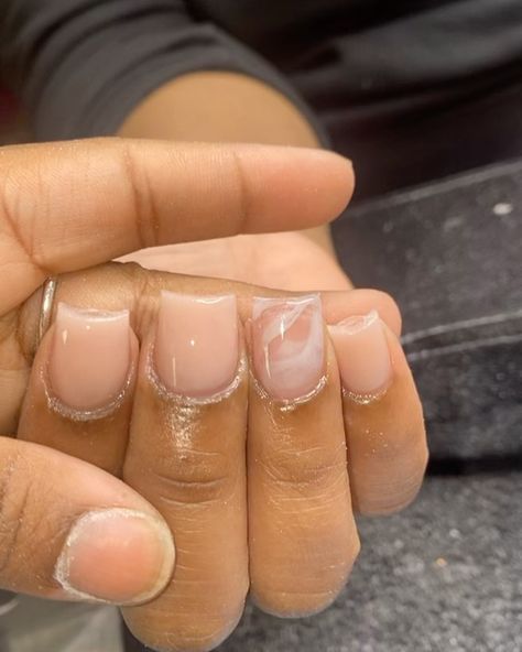 Short Short Nails Ideas, Shorts Nails Idea, Shorties Nails Square Fall, Nude Short Acrylic Nails, Short Nurse Nails, Manicure Ideas For Short Nails Natural, Short Nude Nails With Design, Short Nude Nails Acrylic, Really Short Acrylic Nails