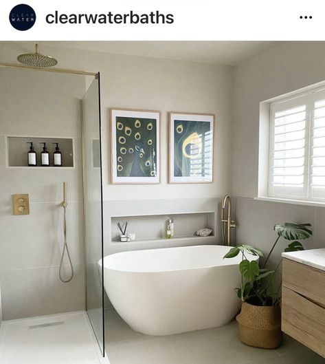 Small Bathroom With Bath, Bathroom With Shower And Bath, Peacock Paintings, Small Bathroom With Shower, Bathroom Tub Shower, Small Bathroom Renovations, Beaumont Tiles, Bathroom Inspiration Modern, Attic Conversion