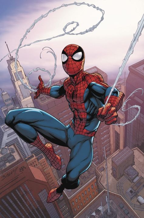 Spiderman Comic Covers, Spiderman Poses, Spiderman Comic Art, Mark Bagley, Image Spiderman, Spiderman Suits, Ultimate Marvel, Spiderman Art Sketch, Spiderman Artwork