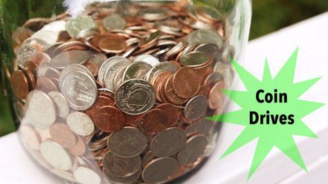 Almost everyone has some loose change in their pockets or purses.  Put it to good use by setting up a coin jar drive. Coin Drive Fundraiser Ideas, Group Fundraising Ideas, Youth Group Fundraisers, Church Youth Group Activities, Penny Jar, Homemade Carnival Games, Change Jar, Coin Jar, Diy Coin Purse