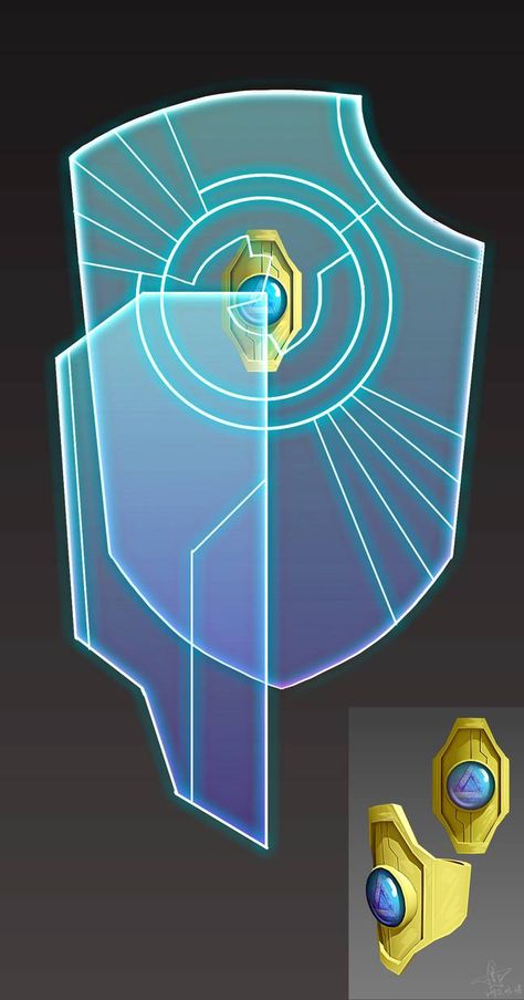 Plasma shield by yanzi-5 on DeviantArt Anime Shield User, Shield Art Design, Shield Design Concept, Shield Rpg, Shield Concept Art, Magic Shield, D D Items, Fantasy Props, Bow And Arrow