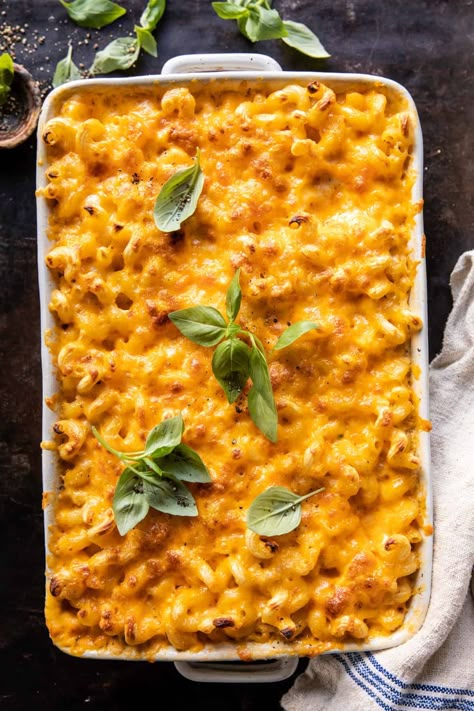 Substitute For Milk, Thanksgiving Mac And Cheese, Creamy Cheesy Pasta, Cheesy Mac, Southern Mac And Cheese, 4th Of July Recipes, Half Baked Harvest Recipes, Baked Mac And Cheese Recipe, July Recipes