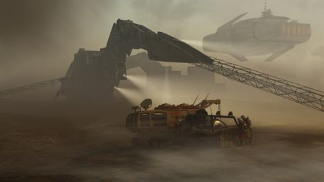 Weyland Yutani Mining Corp., Jan Klooster, van de on ArtStation at https://www.artstation.com/artwork/xzOQg1 Sci Fi Mining, Mining Colony, Terran Empire, Weyland Yutani, Series Ideas, Alien Artwork, Sci Fi Environment, Pollution, Aliens