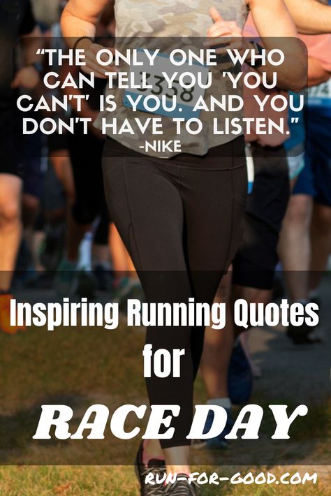 If you're hitting a rough patch in your training or your race, get inspired with these powerful, motivational running quotes for race day. Quotes For Running, Xc Quotes, Race Day Motivation, Motivational Running Quotes, Running Mantras, Quotes For Cross Country Runners, Race Day Quotes, Race Day Quotes Running, Motivation For Running Quotes