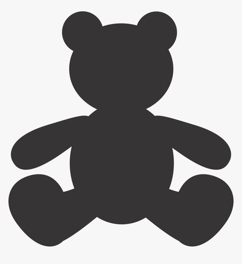 Polar Bear Silhouette, Teddy Bear Silhouette, Teddy Bear Outline, Bear Outline, Cartoon Silhouette, Bear Vector, Bear Silhouette, Bear Head, Bear Face