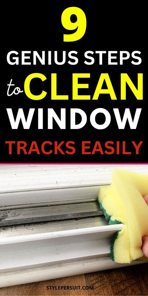 Cleaning window tracks is an important but often overlooked task. Over time, dirt, dust, and debris can accumulate in the tracks, affecting the window's functionality and appearance. Discover the step-by-step guide on how to clean window tracks effectively: Cleaning Window Tracks, Clean Window, Deep Cleaning Hacks, Laundry Hacks, Window Cleaner, Home Maintenance, Spring Cleaning, Deep Cleaning, Cleaning Hacks