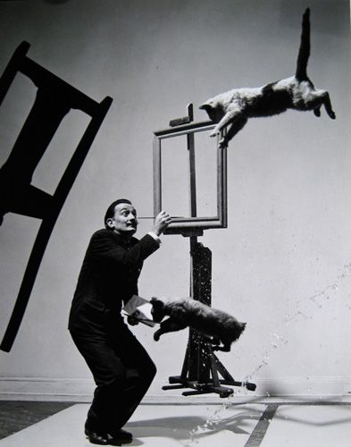 Dali 1948 by Philippe Halsman Salvador Dali Photography, Philippe Halsman, Salvador Dali Art, Dali Art, Surrealism Photography, Famous Photographers, Performance Artist, Salvador Dali, Dali