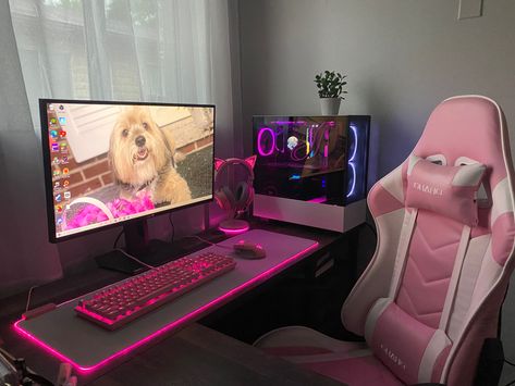 Pink
Computer
PC
Gaming Pink Gaming Chair Aesthetic, Black White And Pink Gaming Setup, Simple Pink Gaming Setup, Black White And Pink Pc Setup, Hot Pink Gaming Setup, Roblox Gaming Setup, Black And Pink Setup, Black And Pink Pc Setup, Pink And Black Gaming Setup