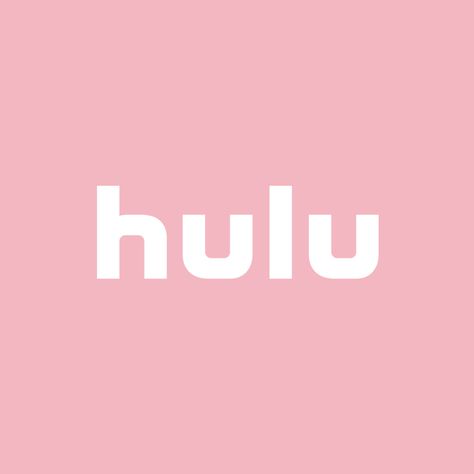 Pink Ipad Widget Aesthetic, Pink Hulu Icon, Pink Hulu App Icon, Ascetic Background, Ipad Widgets Aesthetic Pink, Pastel Pink Widget, Iphone Asthetics, Hulu Icon, Hulu App Icon