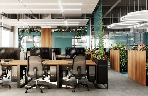 Moderm office design concept sur Behance Tesla Office, Asia Afrika, Open Office Layout, Office Design Concepts, Open Concept Office, Google Office, Modular Office Furniture, Cozy Interior Design, Small House Elevation