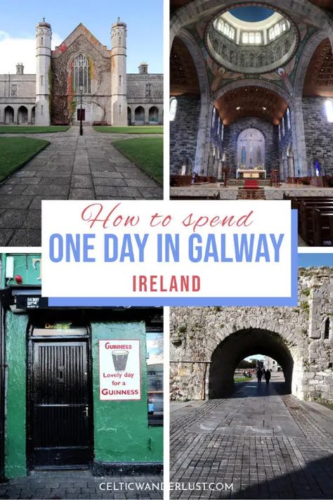 How to Make the Most of One Day in Galway, Ireland Irish Vacation, Ireland Honeymoon, Dublin Ireland Travel, Ireland Destinations, Galway City, Dublin Airport, Affordable Vacations, Wild Atlantic Way, Galway Ireland