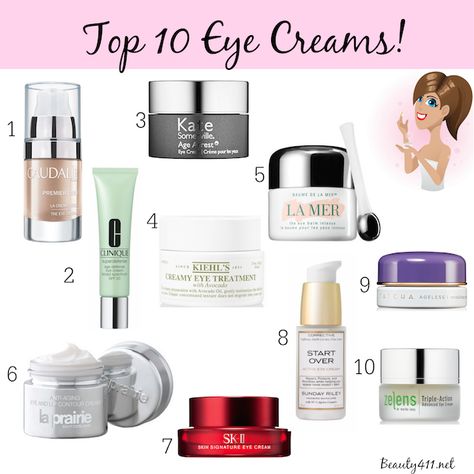 Top 10 Eye Creams! Homemade Eye Cream, Diy Eye Cream, Eye Cream For Dark Circles, Best Eye Cream, Eye Creams, Moisturizing Body Wash, Anti Aging Skin Products, Aging Skin Care, Skin Cream