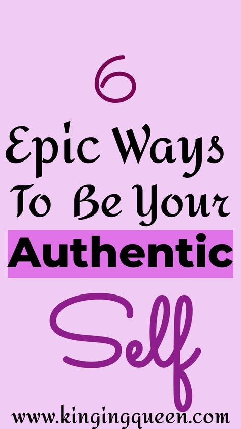 authentic lifestyle | authenticity | being authentic | be yourself | embracing your authentic self | how to live life on your terms | how to become authentic |Are you ready to embrace your true spirit, so you can be your best and thrive in life? Click here for 6 proven ways to find the real you. The authentic you. #personalgrowth #personaldevelopment #authenticity How To Be True To Yourself, How To Be Your Authentic Self, How To Be Authentic Self, Be Obsessed With Yourself, Living A Lie, Be Your True Self, How To Live Life, Being Authentic, Stay True To Yourself