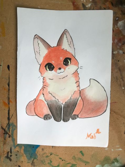 Kawaii fox Fire Fox Drawing, Fox Drawing Easy, Animal Bags, Fox Sketch, Shading Drawing, Fire Drawing, Fox Drawing, Fox Painting, Animal Bag