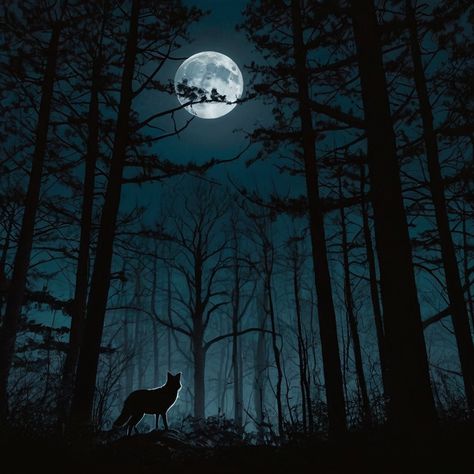 Embrace the serene beauty of the moonlit forest, where nature whispers under the glow of the full moon. Mystical and enchanting scenes brought to life. 🌕✨ #AIEmchay #LeonardoAi #Moonlight #ForestMagic #DigitalArt #NightScene #MysticalVibes Moonlit Forest, Wild Moon, Moon Photos, The Full Moon, Night Scene, The Glow, Full Moon, Digital Art, Forest