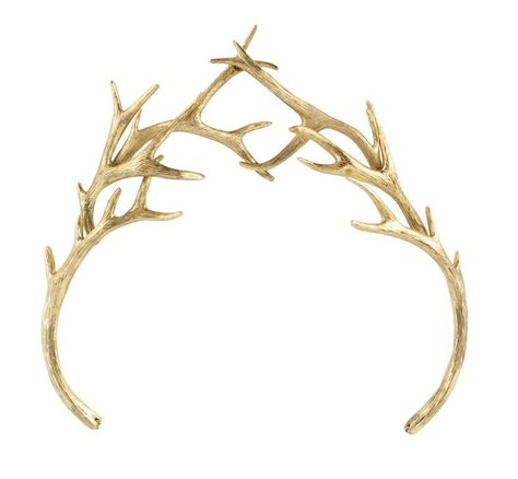 Gold Antler Crown, Antler Tiara, Snow Costume, Pagan Style, Elf Tiara, Antler Crown, House Baratheon, Goddess Crown, Antler Jewelry