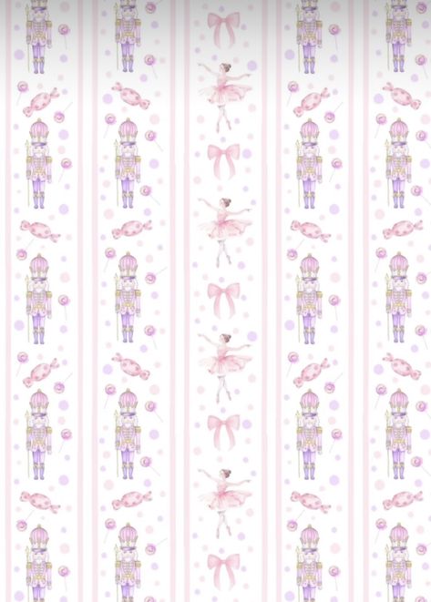 Nutcracker Ballet Aesthetic Pink, Nutcracker Ballet Background, Pink Nutcracker Aesthetic, Christmas Ballet Wallpaper, Pink And White Christmas Wallpaper, Ballet Christmas Wallpaper, Pink Nutcracker Wallpaper, Sugar Plum Fairy Wallpaper, Nutcracker Wallpaper Iphone