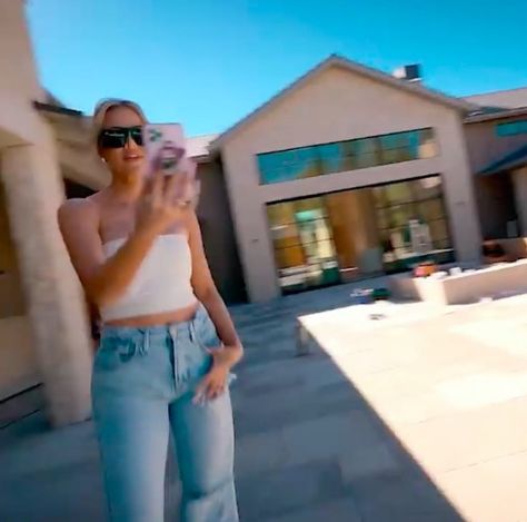 KHLOE Kardashian gave her fans a never-before-seen glimpse of the lavish backyard at her $17M mansion in the new Hulu teaser for her upcoming reality show. Ahead of the April 14th premiere of The Kardashians, Hulu released a preview of their reality show on Instagram. In the footage, Khloe, 37, seemed to be taking a snapshot from […] The Kardashians Hulu, Kardashian Bathroom, Mansion Backyard, Kardashian Houses, Khole Kardashian, Kardashian House, Khloe Kardashian House, Khloe K, Khloé Kardashian