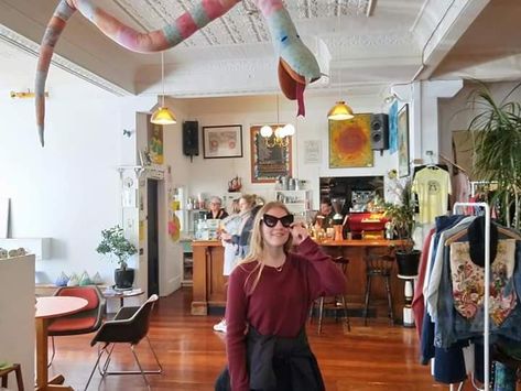 Coffee And Thrift Shop, Thift Store, Funky Glasses, Beer Shop, Coffee Shop Aesthetic, Shop Aesthetic, Cute Cafe, Thrift Shop, Simple Outfit