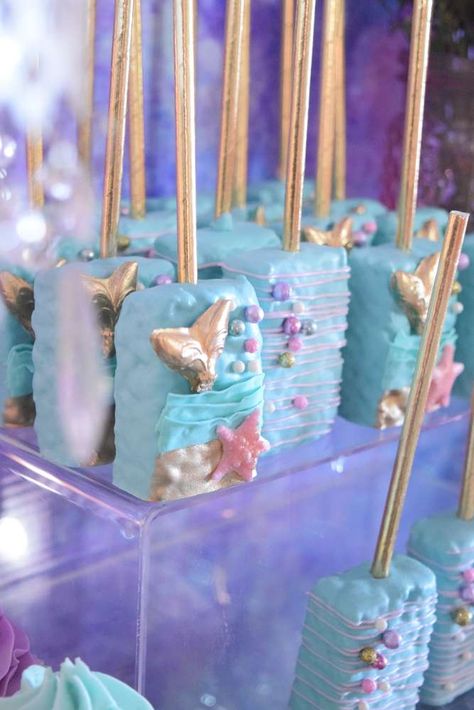 Mermaid Birthday Party Food, Sea Party Ideas, Shopkins Party, Mermaid Diy, Mermaid Baby Showers, Mermaid Theme Party, Little Mermaid Birthday, Mermaid Parties, Baby Mermaid