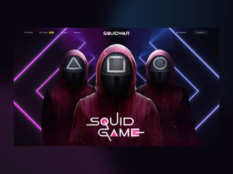 “Stick with the strongest team. That’s the only way” 🦑 Hello, guys! Have you seen this Squid Game series by the Korean Netflix series? It was quite great and terrifying, isn't it? We made an outstanding NFT Landing Page design and are ready to share it with you! If you want to collaborate, please, leave your message here: rawcanvasstudio1@gmail.com Korean Netflix Series, Apps Development, Raw Canvas, Brand Collaboration, Squid Game, Squid Games, Netflix Series, Landing Page Design, Web Design Inspiration