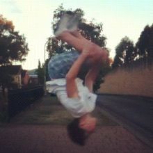 My standing backflip on flat ground. Something that doesnt take skill or bravery, just willingness to try.