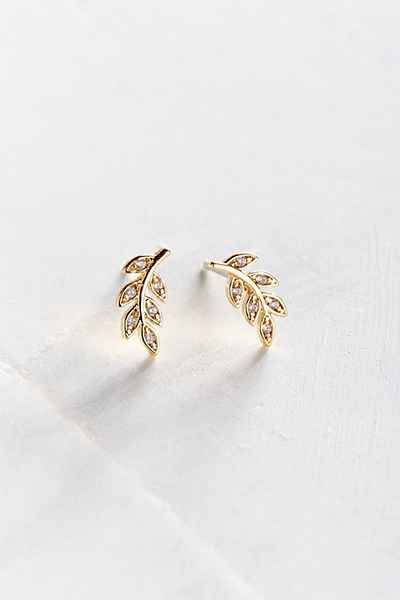 Sterling Silver + 18K Gold Leaf Earring Small Earrings Gold, Stacked Rings, Gold Jhumka Earrings, Leaf Earring, Diamond Pendants Designs, Dainty Necklaces, Silver Gold Jewelry, Antique Bridal Jewelry, Gold Leaf Earrings