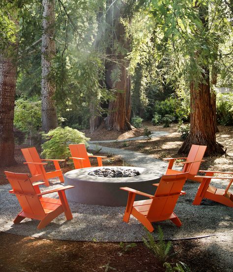 Gardenista  |  Gardens That Matter Outdoor Furniture Spotlight: Colorful, Recycled Designs from Loll Loll Outdoor Furniture, Used Outdoor Furniture, Recycle Design, Rustic Fire Pits, Fire Pit Lighting, Modern Fire Pit, Fire Pit Landscaping, Rectangular Fire Pit, Fire Pit Furniture