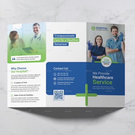 Medical Trifold Brochure Healthcare Brochure Design, Medical Brochure Design Layout, Medical Brochure Design, University Brochures, Medical Flyer, Company Brochure Design, Medical Brochure, Brochure Design Creative, Healthcare Business