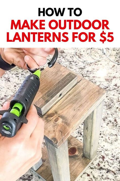 Lanterns Diy Wooden, Homemade Outdoor Lanterns, Diy Large Porch Lantern, Lantern Outdoor Decor Porches, Diy Solar Light Lantern, How To Make Wooden Lanterns, Diy Outdoor Lanterns How To Make, Diy Outdoor Christmas Lanterns, Diy Wooden Lanterns Outdoor